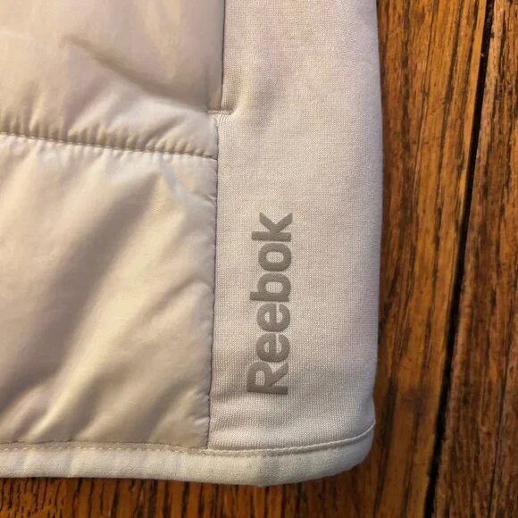 Silver Reebok Puffy 80's Vintage Vest Size Small - Picture 7 of 9